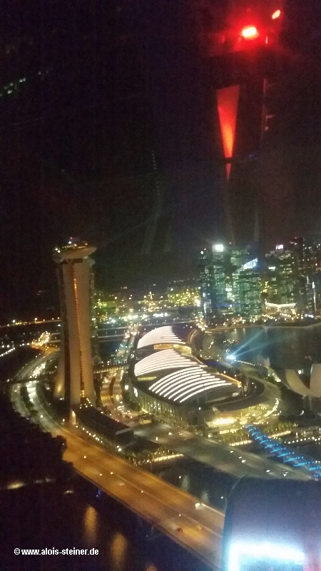 Blick aus dem Singapur Flyer