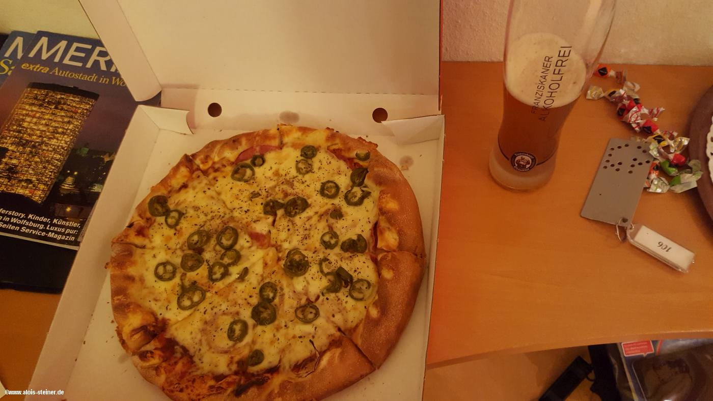 Pizza-Service im Hotel